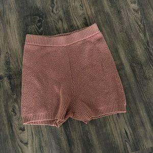 Anthropologie Saturday Sunday mauve sweater shorts